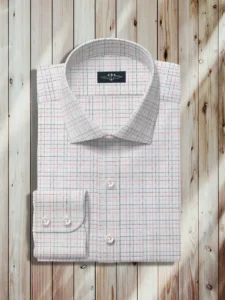 Men's Dress Shirts Checked ,Multi Self Check Men Dress Shirt ,Royal Dress Shirts