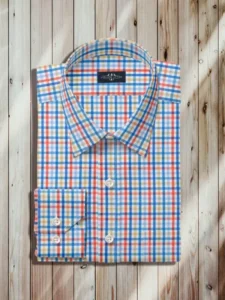 multi check shirt, multi check dress shirt, Dress Shirt, 100% Cotton
