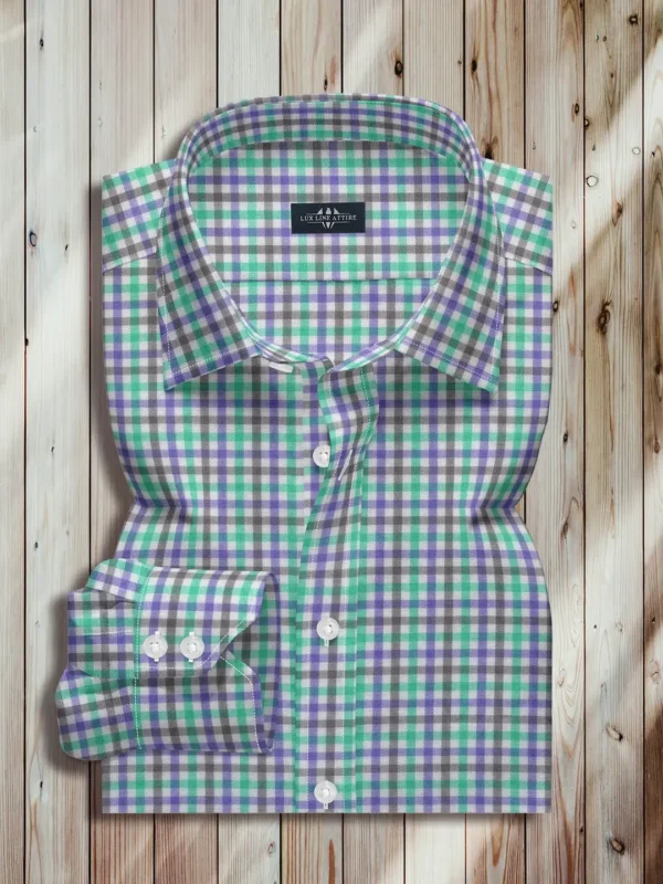 Multi Herringbone dress shirt, Men Dress Shirts, Bespoke Men Dress Shirts